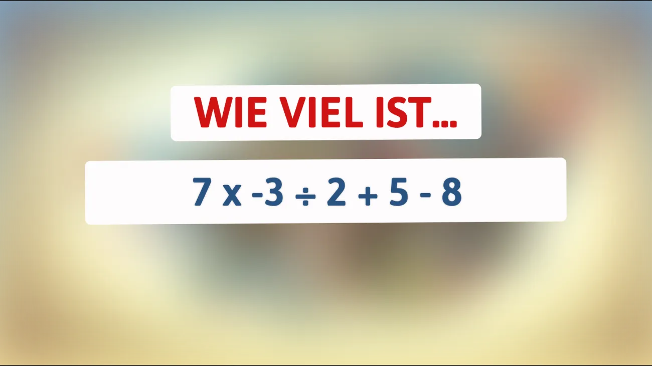 \"Nur 1% der Menschen können dieses mathematische Rätsel lösen – gehörst du dazu?\""