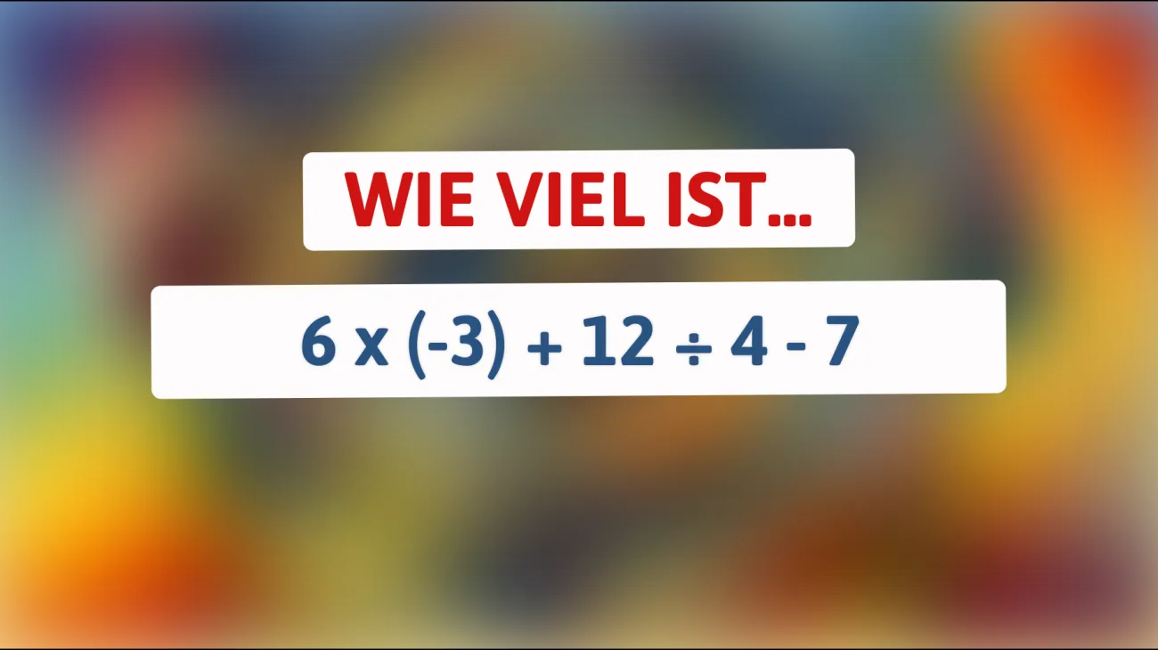 Diese Herausforderung ist nur für geniale Köpfe: Können Sie dieses scheinbar einfache Rätsel lösen? Die Lösung wird Sie verblüffen!"