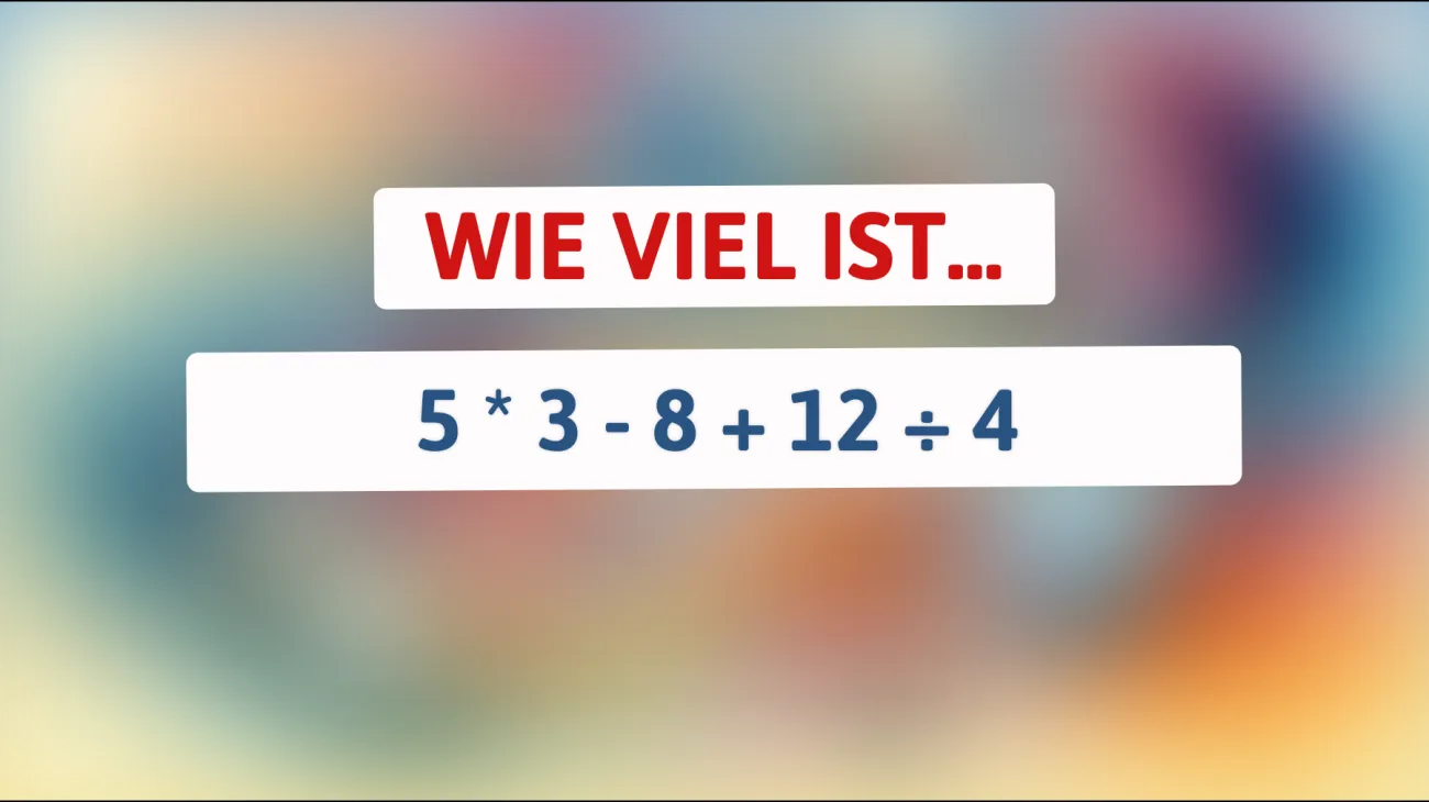 Nur 1% schaffen es: Kannst du dieses knifflige Mathe-Rätsel lösen?"