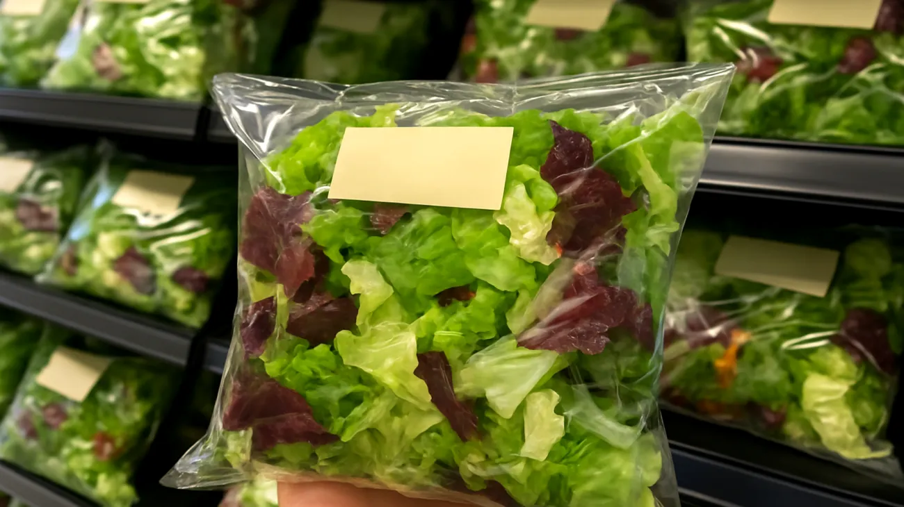Verpackte Salate"
